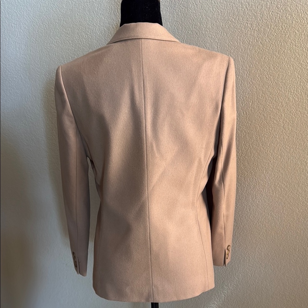 Pendleton Classic Tan Wool Blazer Petite Sz 8 - Picture 3 of 10